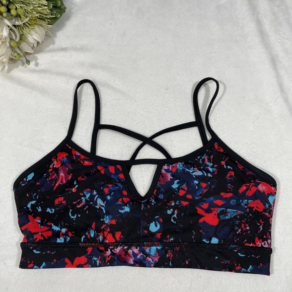NEW Z By Zella Origami Triangle Sports Bra MED - Picture 1 of 11